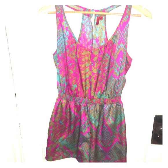 Pink python print romper - Picture 2 of 3